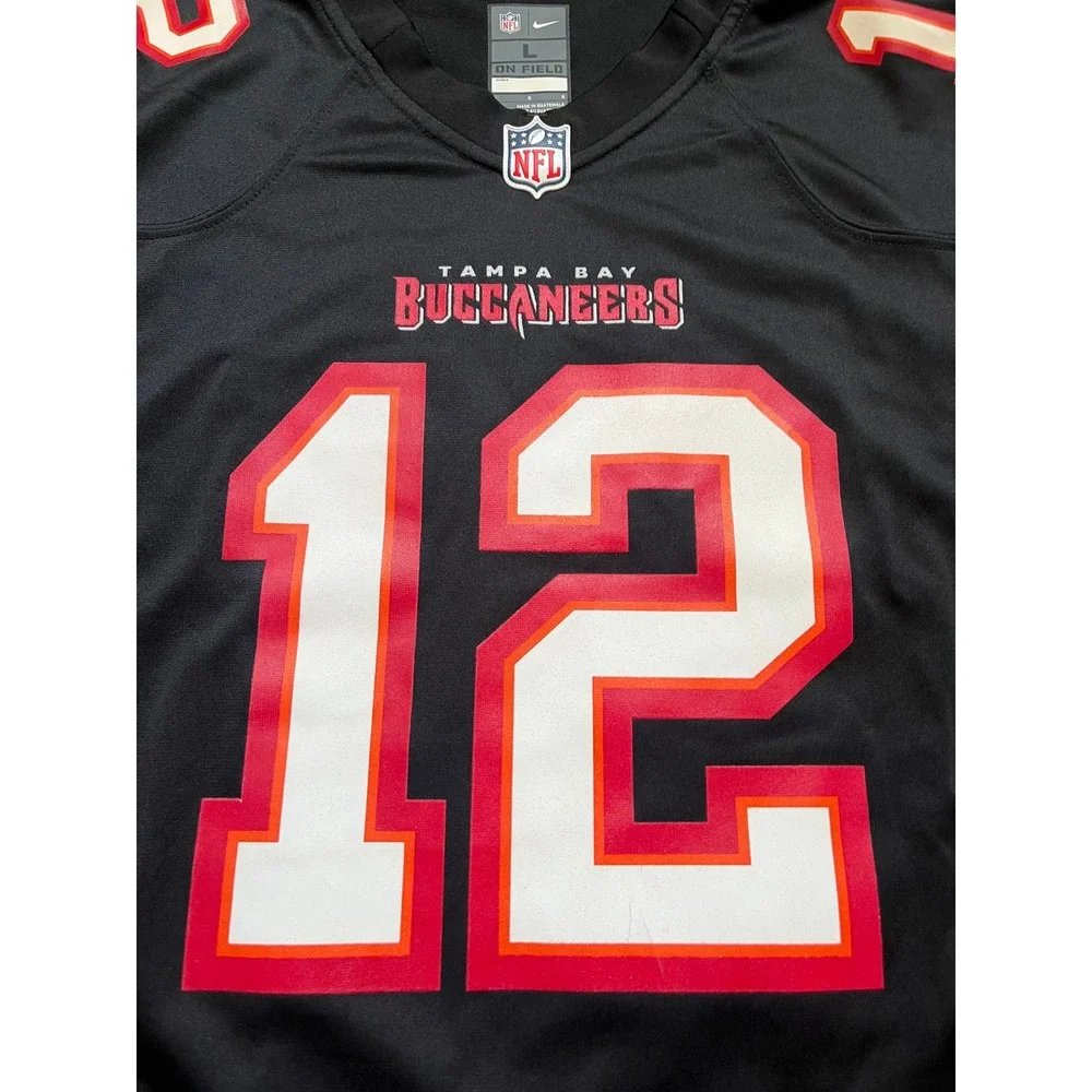 Nike Tom Brady Tampa Bay Buccaneers NFL Jersey Black Mens Large Sportswear
